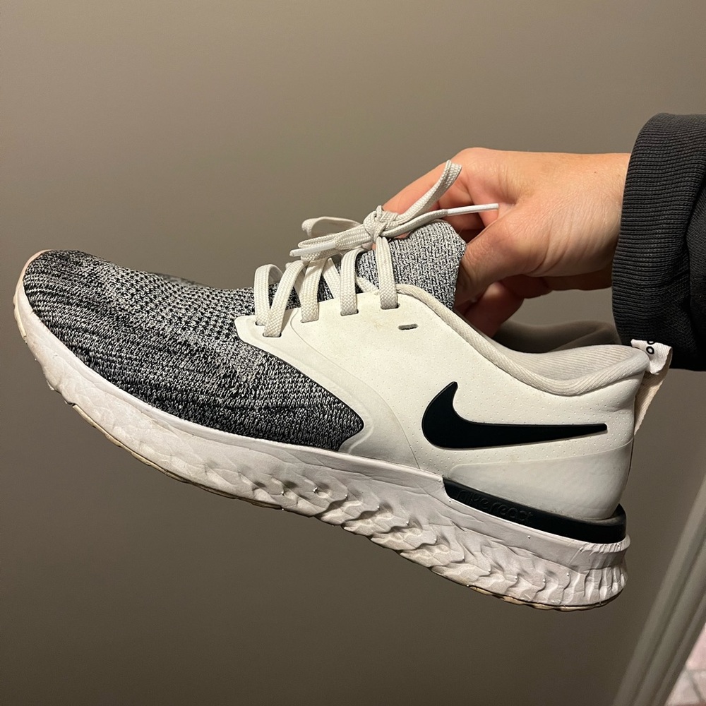 Nike Gray and White Athletic Sneakers